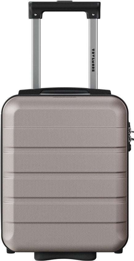 Valise cabine TRVLMORE - 40 x 30 x 20 cm - Modèle à placer sous le siège - 24 L - Serrure TSA - 2 roulettes - Or rose