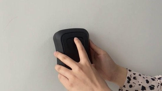 Coffre à clés - Coffre à clés avec code pour l'extérieur - Armoire à clés avec fixation murale - Earkings Coffre à clés avec serrure à combinaison noir