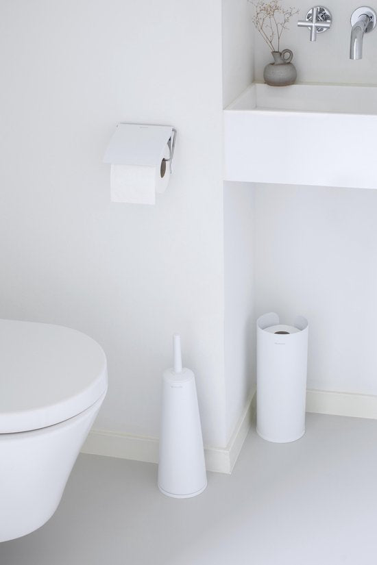 Ensemble d'accessoires de salle de bains Brabantia ReNew - 3 pièces - Blanc