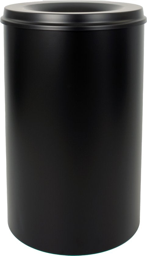 V-part - Corbeille à papier ignifuge 110 litres - Poignée - noir