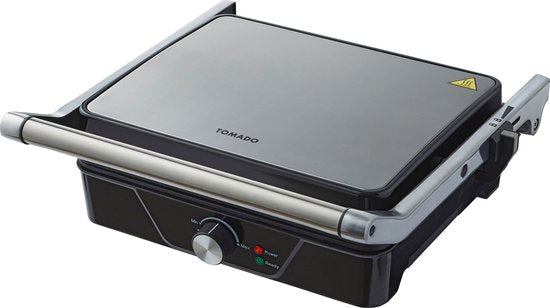 Tomado TGC4001S - Gril de contact XXL - Température réglable - Appareil à griller - 30 x 24 cm - Appareil à toaster - Sans PFAS - 2000 watts