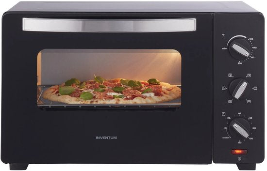 Four autonome Inventum OV307B - 30 L - Chaleur tournante - Broche rotative - 100-230 °C - 5 modes de cuisson - Noir
