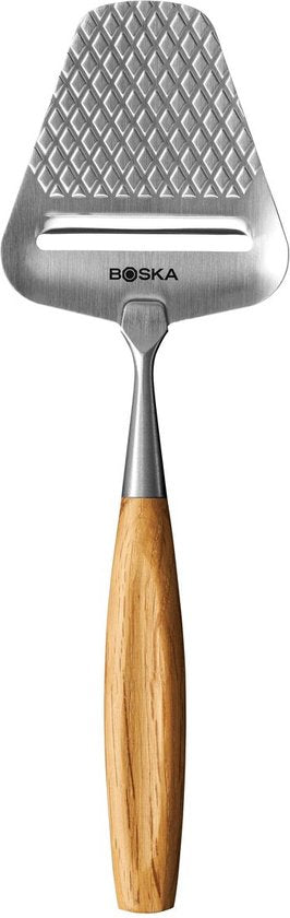 Boska Cheese Slicer Oslo+ - Antiadhésif - chêne européen - acier inoxydable - Ergonomique - Multifonctionnel