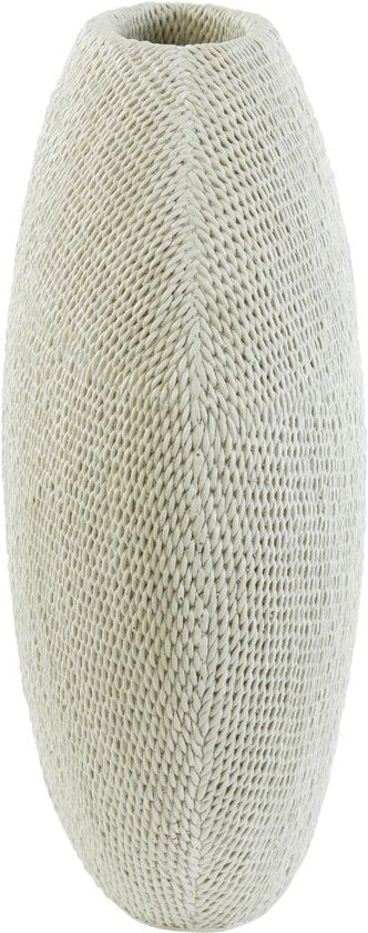 Vase Mashaba de Light & Living - Sable - 50 x 20,5 x 45,5 cm - Plastique - Moderne - Vase à fleurs - Décoration d'intérieur - Vase décoratif pour le salon ou la chambre à coucher