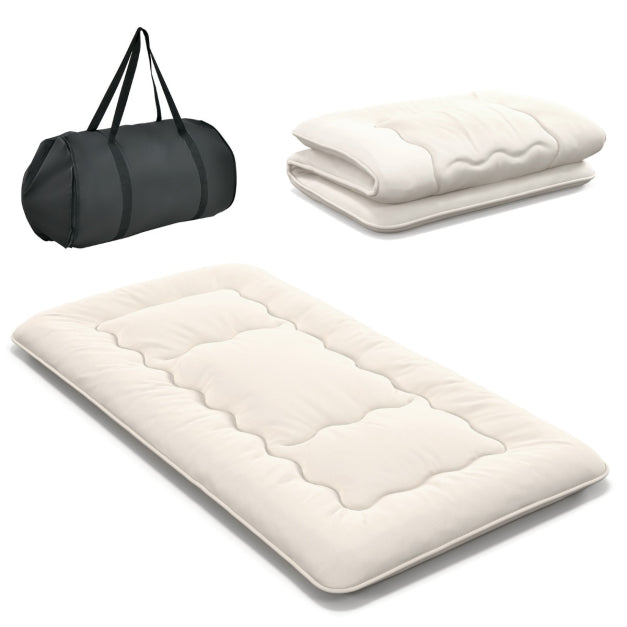 Coast Floor Mattress - Lavable - Microfibre & Polyester - 200x90x10cm - Beige
