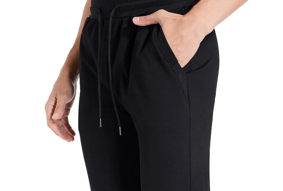 Pantalon de jogging ultra-doux Milanoro - Mélange de coton - Taille élastiquée - 2 poches - Taille L -