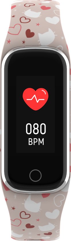 Denver BFK-312 - Traceur d'activité - pour enfants - moniteur de fréquence cardiaque - fonction multisport - Rose