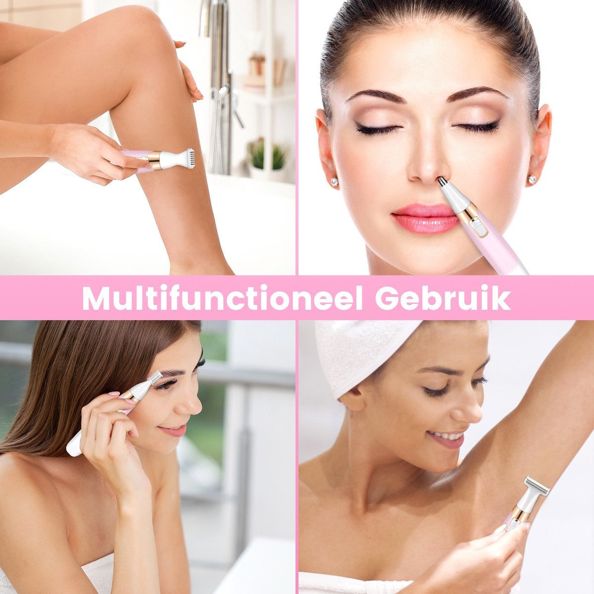 MoreWomen® 5-in-1 - Ladyshave - rasoirs pour femmes - tondeuse à sourcils - rasoir femme