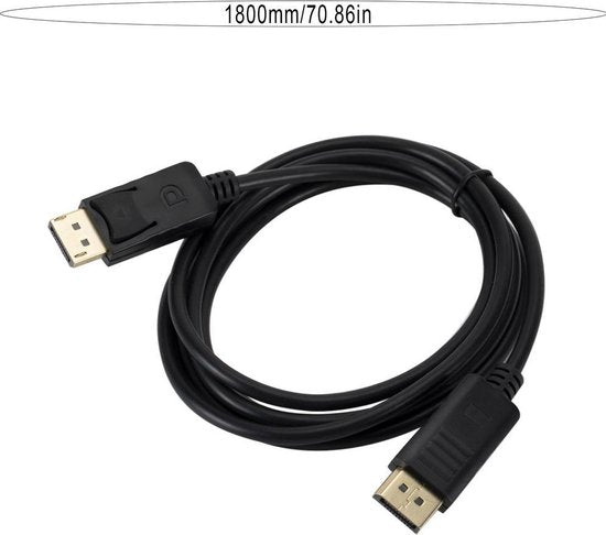 Garpex® Câble DisplayPort vers DisplayPort - 4K Ultra HD - 1,8 mètres