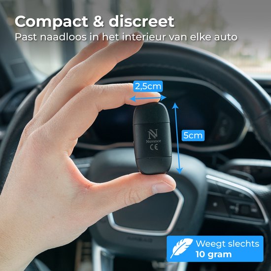 Dongle Nuvance CarPlay - Compatible avec Android Auto et CarPlay - 2 en 1 - Dongle Bluetooth - CarPlay sans fil - USB et USB-C