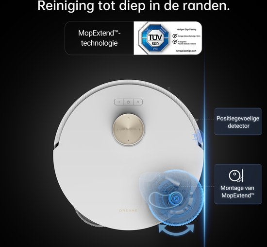 Dreame L20 Ultra Complete - Robot aspirateur avec fonction serpillière - Technologie de détection de la saleté - Nettoyage puissant des tapis - Convient aux poils d'animaux domestiques