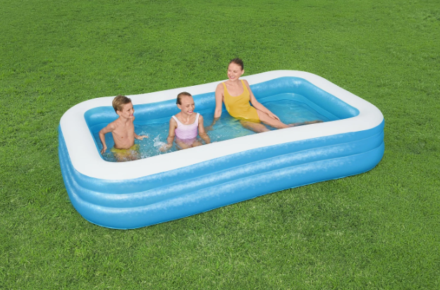 Piscine familiale Bestway bleue rectangulaire 305 x 183 x 56 cm
