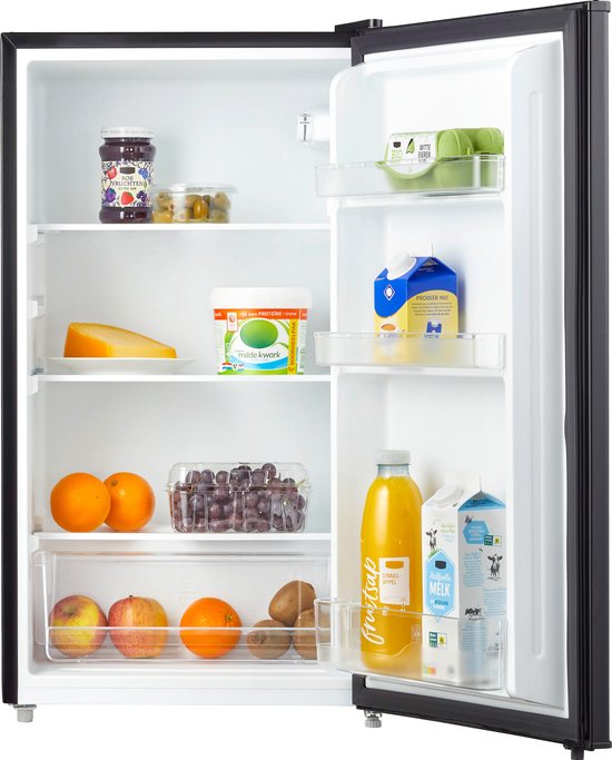 Tomado TLT4702B - Réfrigérateur de table - 93 litres - 3 étagères - Etiquette énergie E - Noir