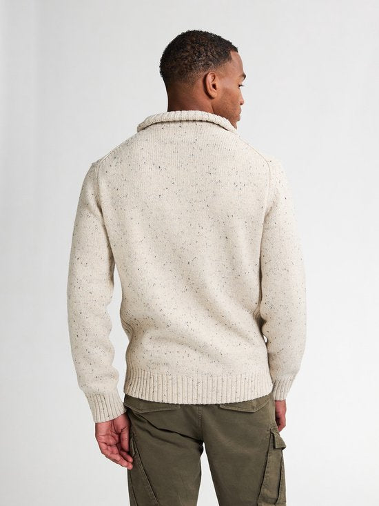 Petrol Industries - Pull en maille à demi-zip pour homme Denver - Bleu - Taille L