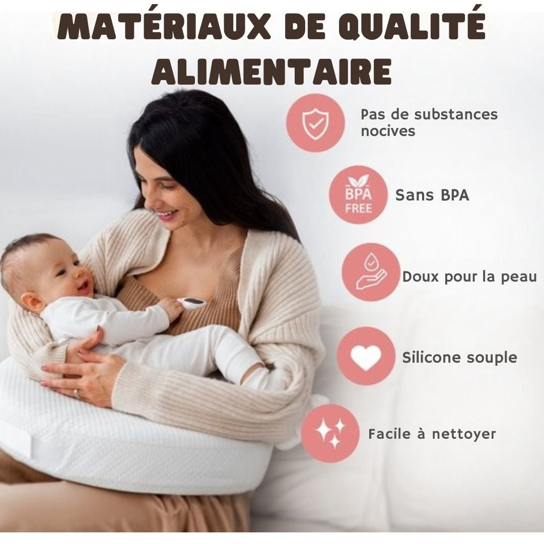 Tire-lait mains libres - Vulpes Goods® BabyCare -Tire-lait électrique sans fil - Double tire-lait électrique - Portable - 2 pièces
