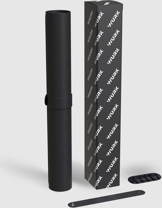 Sous main - Wurk - Tapis de Bureau/souris - WURK - Simili-cuir et liège - noir - 120x60