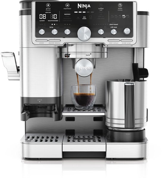Machine à café Ninja Luxe Café PRO pour expresso et café filtre avec mousseur à lait - ES701EU