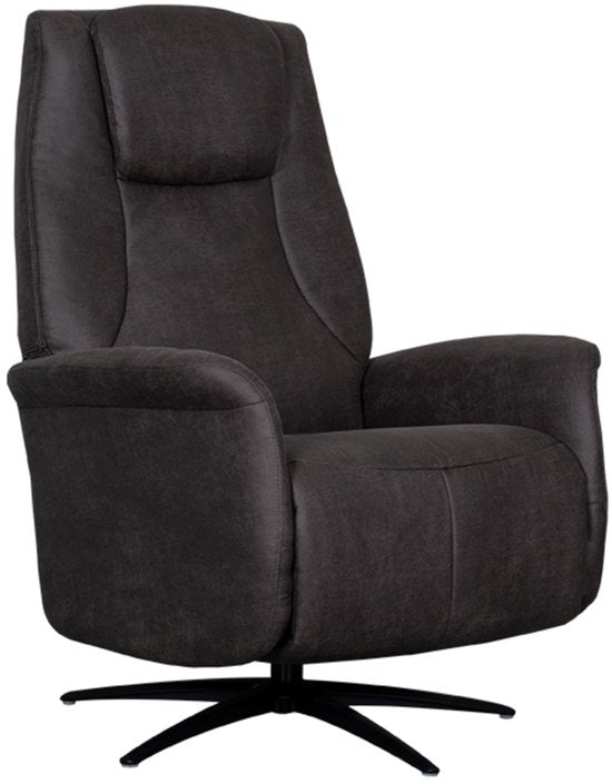 LABEL51 Fauteuil Stockholm - Gris - Tissu - Taille unique - - - Pivotant - Avec accoudoirs