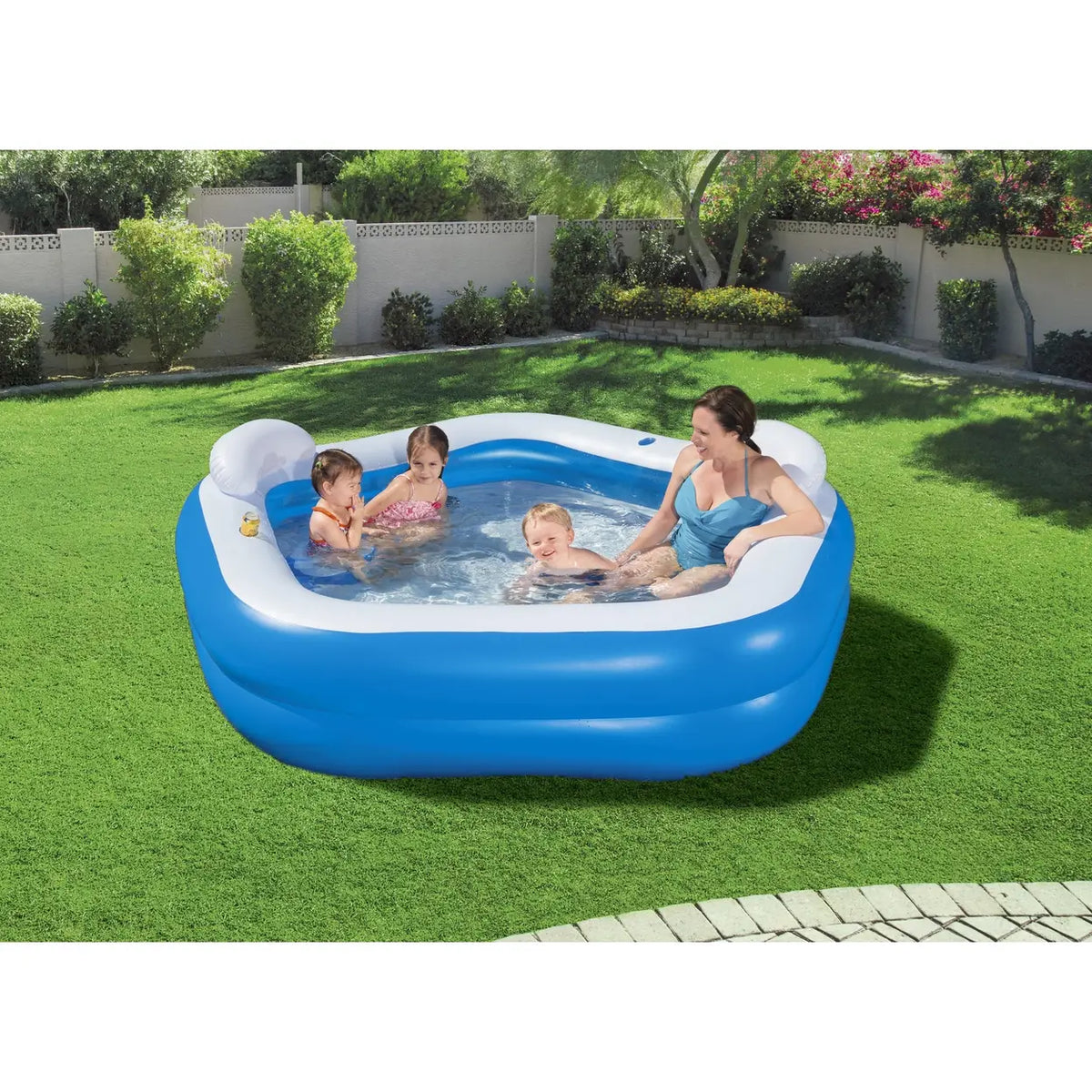 Piscine gonflable familiale Bestway Backyard Oasis - 213 x 206 x 69 cm