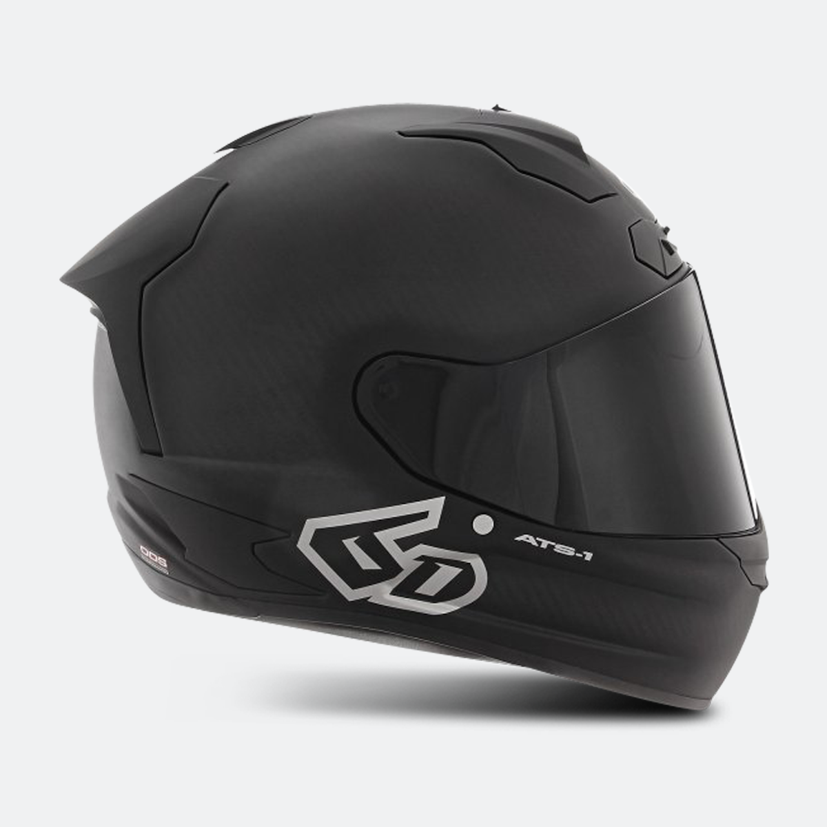 Casque 6D ATS-1R Solid M - Sécurité - Léger - Noir brillant