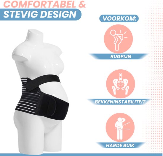 Bandeau de maternité VAIVE - Bandeau abdominal de grossesse - Enceinte - Bandeau pelvien - Post-partum - Feuille de fermeture - Cadeau de maternité