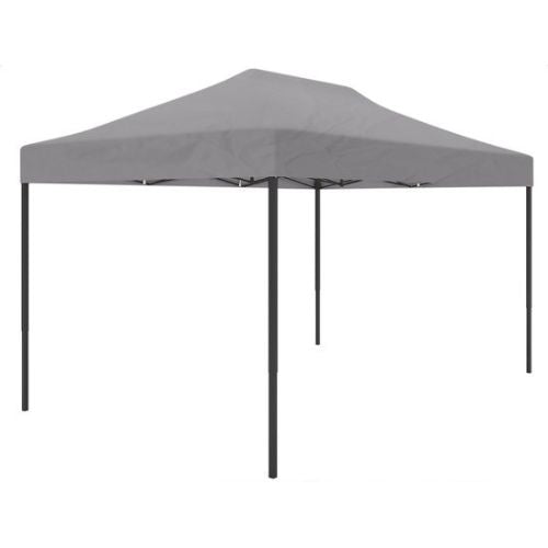Tonnelle de jardin - LifeGoods - 3x4.5m - Avec sac de transport à roulettes - Gris foncé