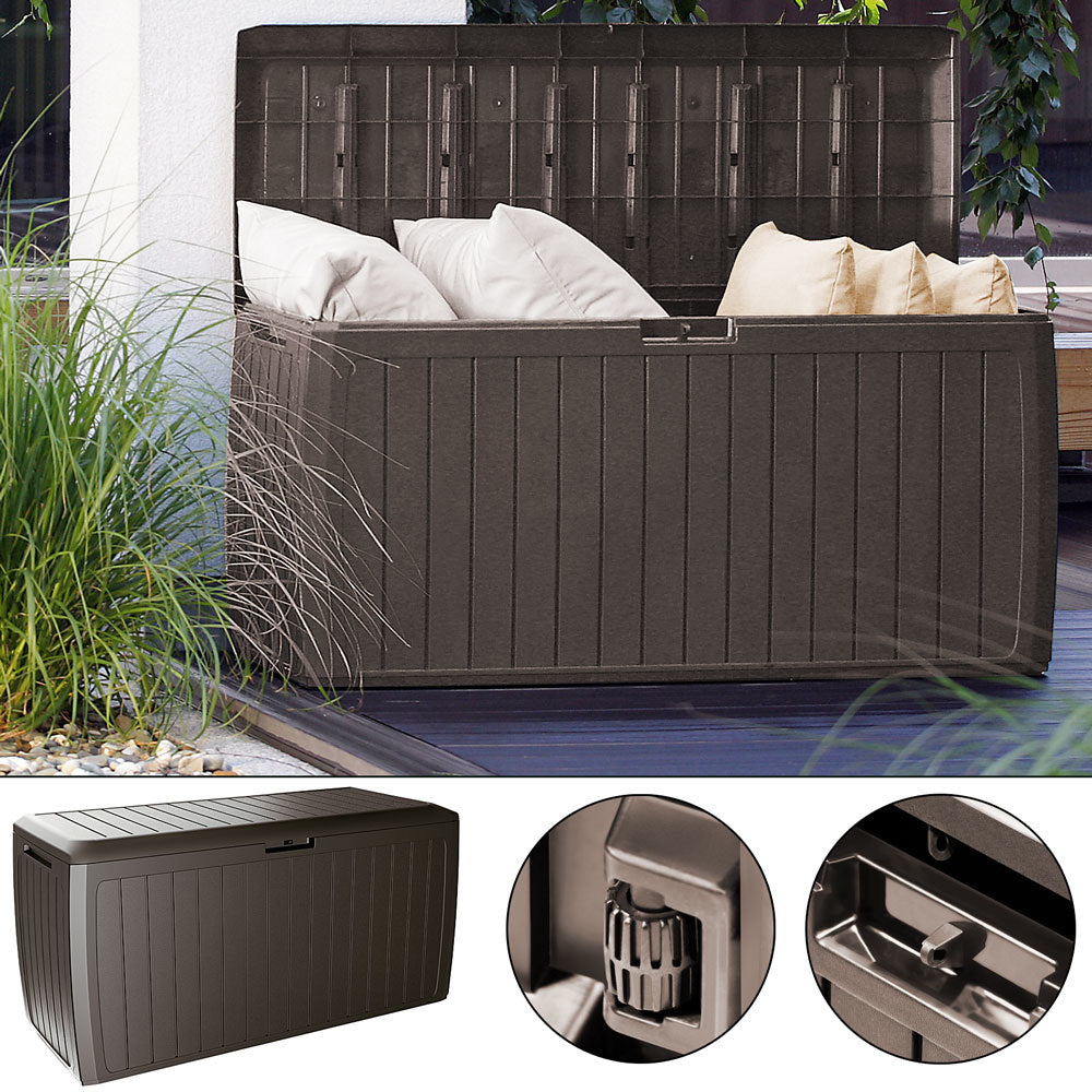 Boîte de rangement Support Board Plus de Prosperplast - capacité 100 kg - 290 litres - brun