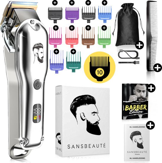 Tondeuse professionnelle sans fil - Tondeuse à cheveux pour hommes - Cheveux - Tondeuse à cheveux - Machine à cheveux pour coiffeurs - Tondeuse à cheveux - Barbe - Tondeuse - Barber Hair Clipper - Barber Trimmer - Hairdresser's Kit
