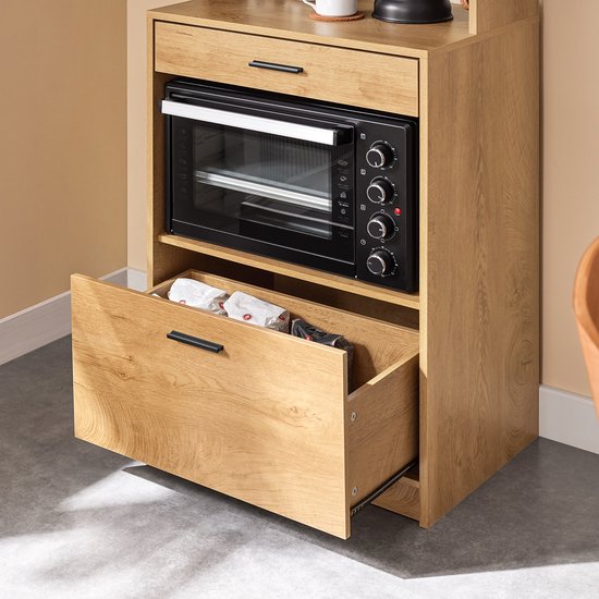 SoBuy FSB98-N Buffet de cuisine - Buffet en bois avec 2 portes et tiroirs