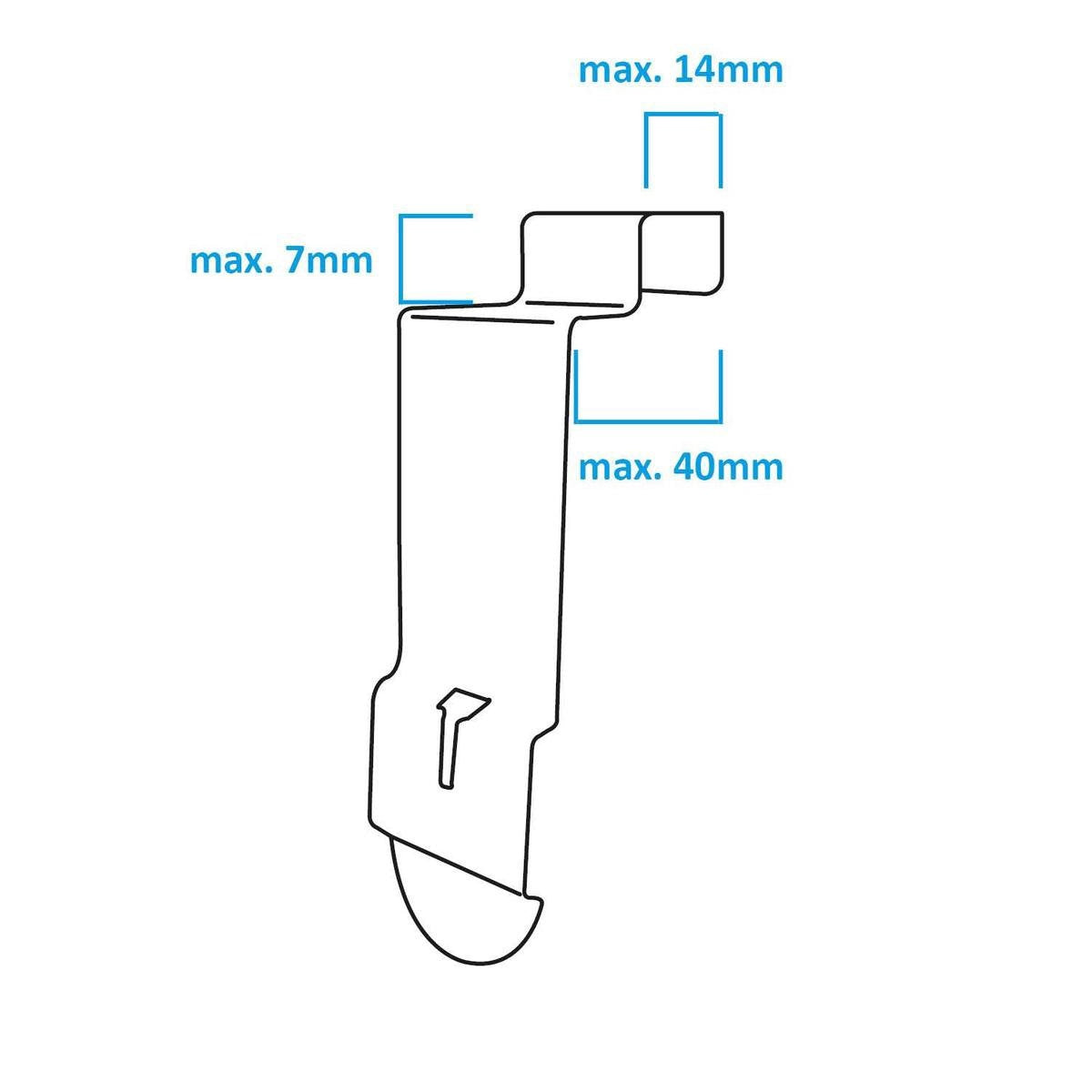 Organiseur à Chaussures Suspendu pour Porte – Extensible 182 cm, Gain de Place – Blanc | O'DADDY®
