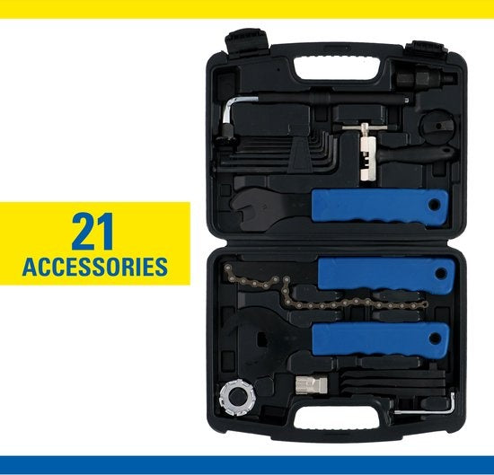 Kinzo Bicycle Repair Kit - 20-Piece - in Handy Case (Kit de réparation de bicyclette Kinzo - 20 pièces - dans une mallette pratique)