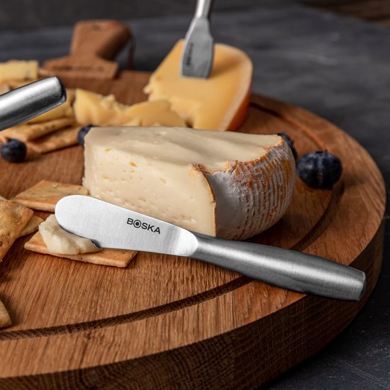 Boska Cheese Knife Set Mini Copenhagen - Couteaux à fromage - Set de 4 - Couteaux à fromage - Lavable au lave-vaisselle - acier inoxydable