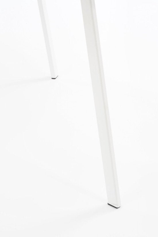 Table d'appoint d'extérieur - Mica Decorations - H38 x Ø58 cm - Métal - Blanc