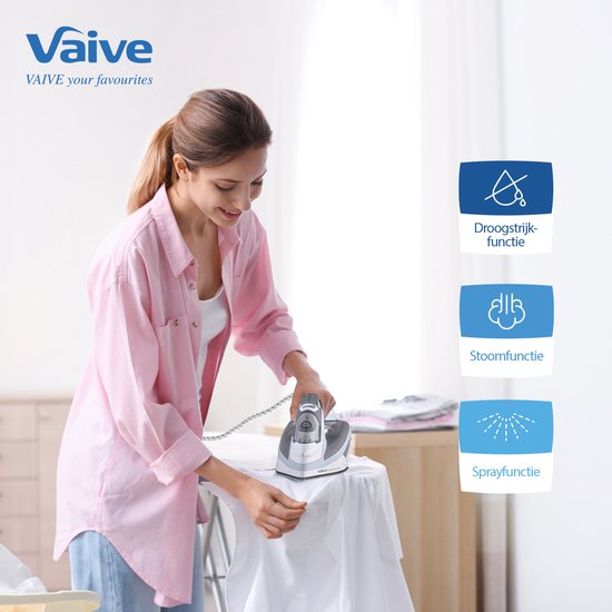 VAIVE SteamMaster 2600 - Fer à vapeur - Fers à vapeur - 2600W - 350 ML - Fonction Spray et Steam blast