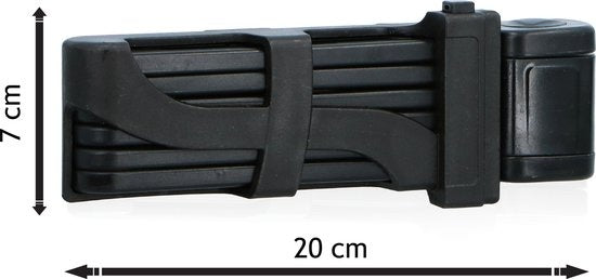 DUNLOP Cadenas pour vélo - Cadenas pour scooter - Cadenas pliable - Cadenas avec 3 clés