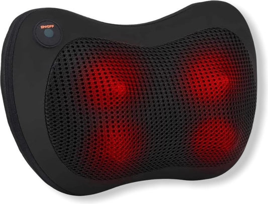 Auronic Coussin de Massage Shiatsu - Appareil électrique pour le cou et le dos - avec fonction chaleur - Noir
