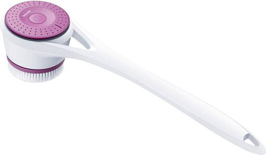 Brosse de bain électrique Beurer FC 25 – Brosse pour le dos – Brosse pour le corps – Appareil de massage – Brosse pour la peau avec poignée – Brosse exfoliante – 2 vitesses – Blanche – Garantie de 3 ans