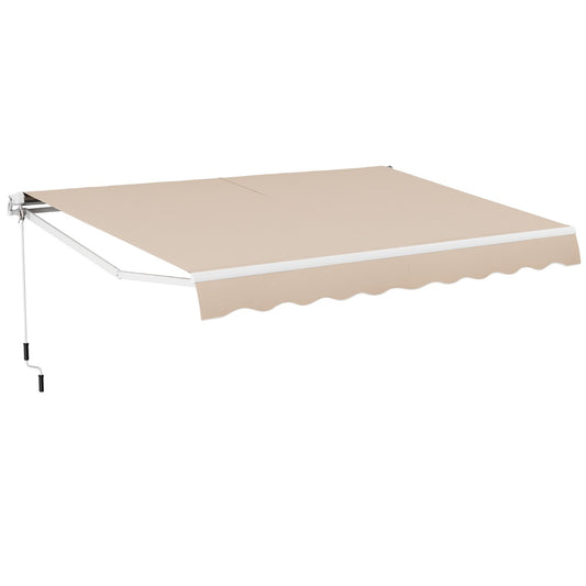 Store Coast avec manivelle - 4 x 2,5 m - Beige