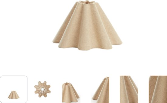 Light & Living - abat-jour - Bezaha - naturel - tissu - Ø 11 cm - E27 - 2035947