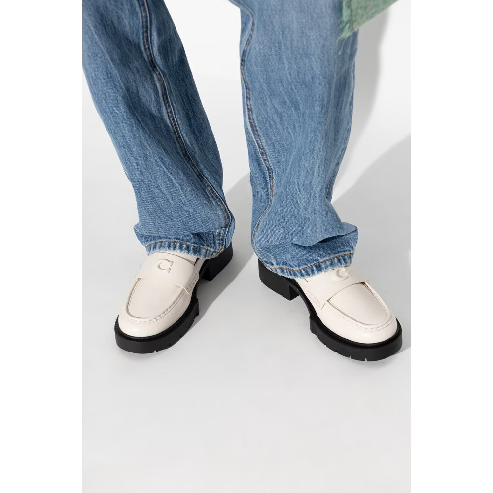 Mocassins Leah - Cuir - Caoutchouc - Beige - Taille 36