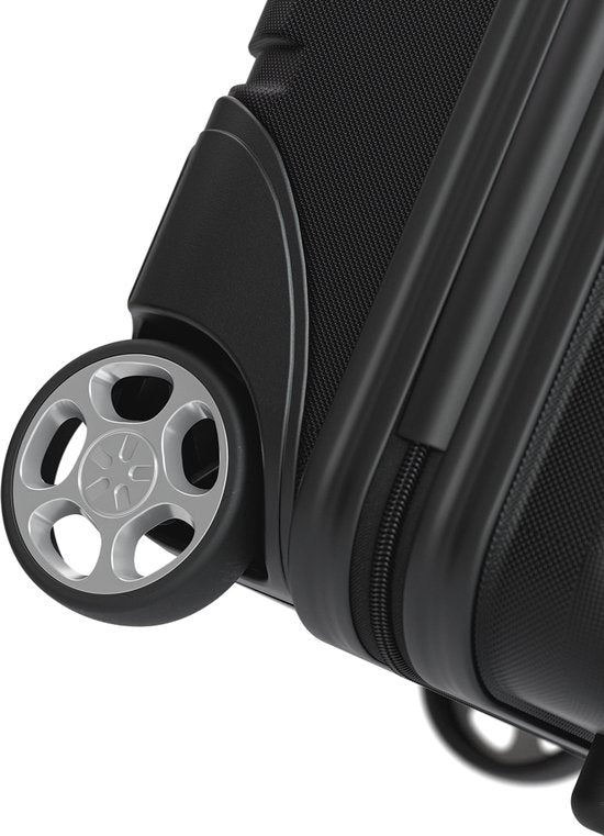 Valise cabine TRVLMORE - 40 x 30 x 20 cm - À placer sous le siège - 24 L - Serrure TSA - 2 roulettes - Noir