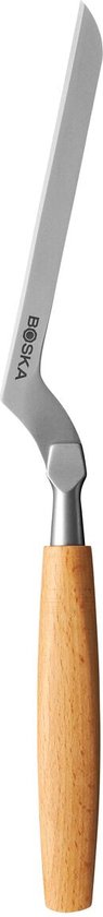 Boska Cheese Knife Set Amigo - Couteaux à fromage - Lot de 3 - Pour tout type de fromage - anti-adhésif - Ergonomique - Acier inoxydable et bois de hêtre