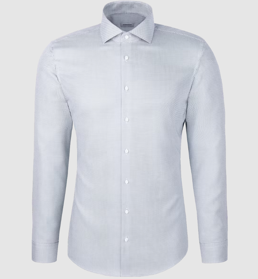 Seidensticker - Chemise d'affaires Spread Kent - Regular Fit - Homme - Vert sauge clair - Taille 42