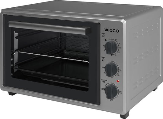 Wiggo WMO-E353(X) - Mini-four autonome - Électrique - 50 cm - 35 litres - 1 800 W - Garantie 5 ans - Acier inoxydable