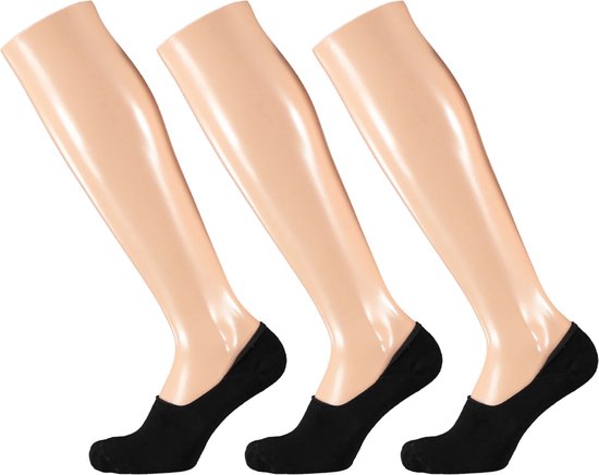 3 paires de chaussettes basses No Show - Chaussettes de pieds - 38 - Noir