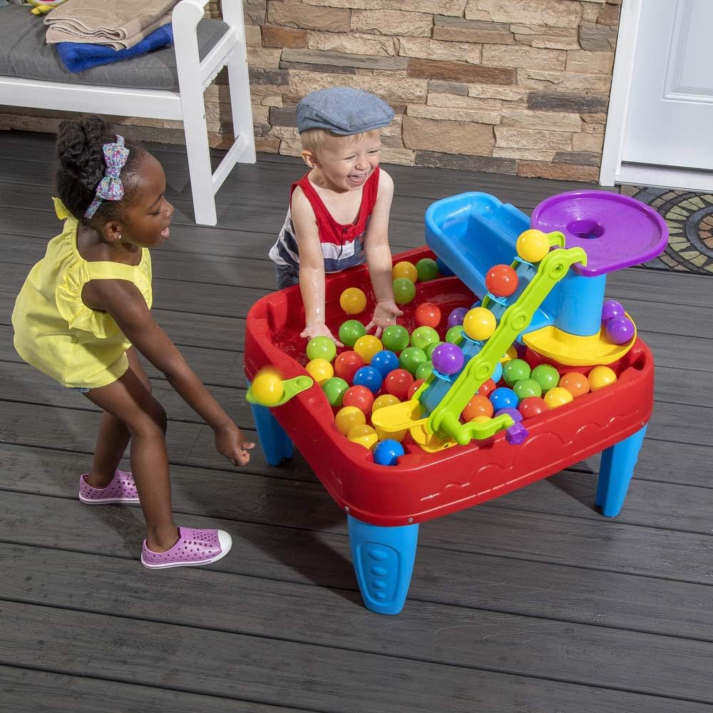 Table à eau Step2 Discovery Ball avec balles – Lot de 13 pièces – Jouets aquatiques pour l'intérieur et l'extérieur