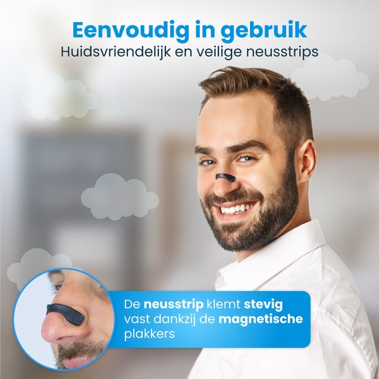 DreamCare Bandelettes nasales magnétiques - 15 paires - écarteur nasal - anti-ronflement - pansements nasaux