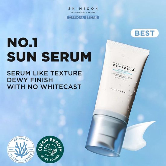 SKIN1004 Madagascar Centella Hyalu-Cica Water-Fit Sun Serum SPF 50+ PA++++ 50ml Coups de soleil - Korean Skin Care