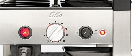Solis Raclette & Pizza Grill - Gourmet Set 4 Persons - Raclette Gourmet Set - Gril de table avec 4 fonctions différentes