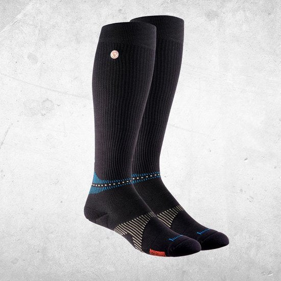 NeuroSocks Knee High noir S (35-38) - Chaussettes - bien-être - Au travail, pendant le sport et les loisirs - Motif Neuro Tech « VOXX HPT Pattern »